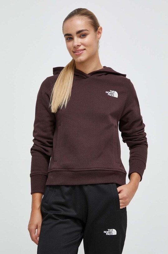 Odzież The North Face bluza bawełniana NF0A854DI0I1 brązowy