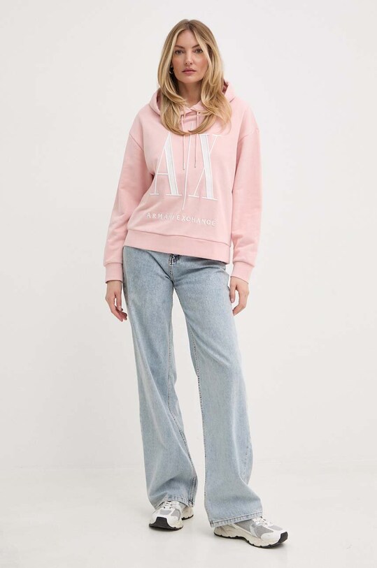 Хлопковая кофта Armani Exchange 8NYM52.YJ68Z розовый AA00