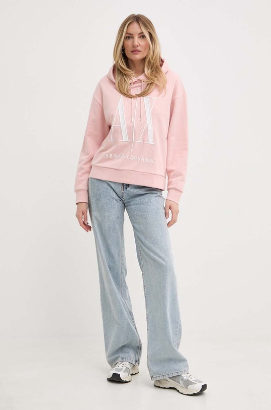 Памучен суичър Armani Exchange 8NYM52.YJ68Z розов AA00