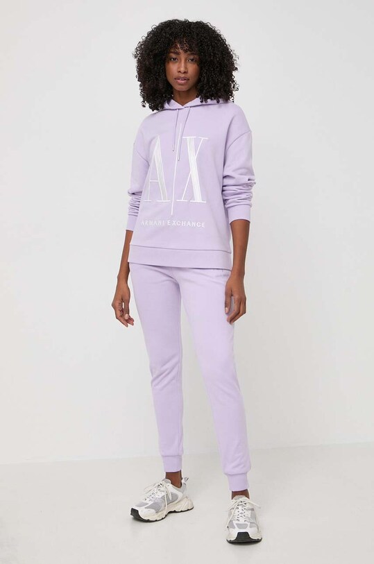 Armani Exchange hanorac de bumbac 8NYM52.YJ68Z violet AA00