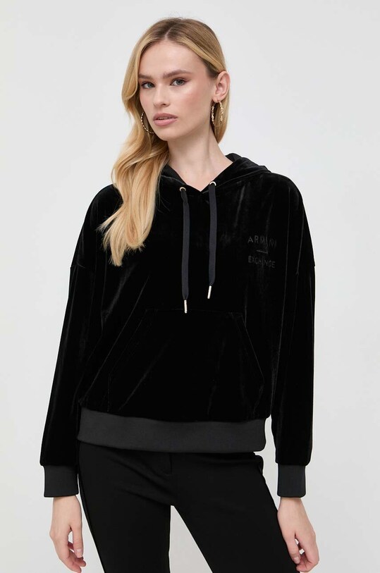 Armani Exchange bluza z elastanem czarny 6RYM45.YJ9WZ