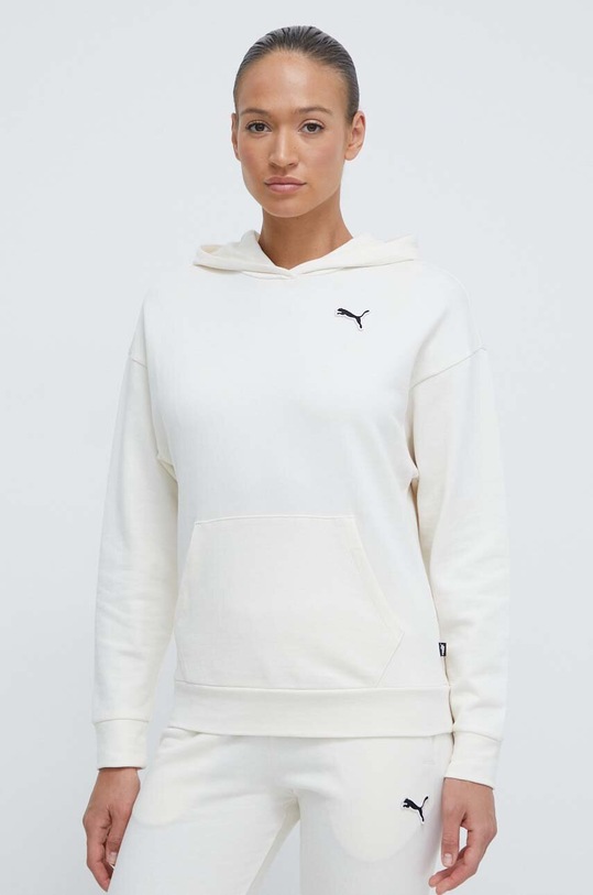 Puma bluza bawełniana BETTER ESSENTIALS bawełna beżowy 675988