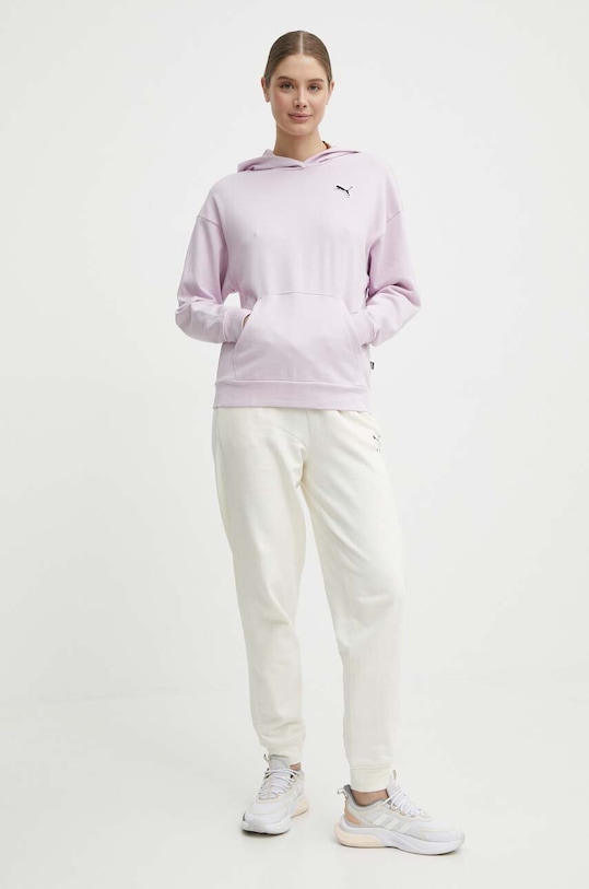 Puma bluza bawełniana BETTER ESSENTIALS 675988 fioletowy SS24