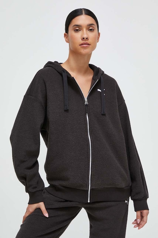 Puma bluza z kapturem czarny 676008