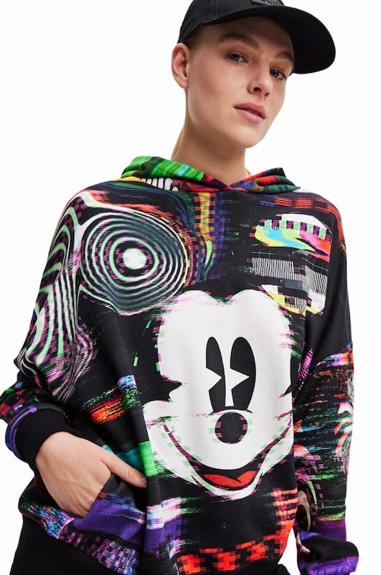 Odzież Desigual bluza bawełniana x Disney 23WWSK11 czarny