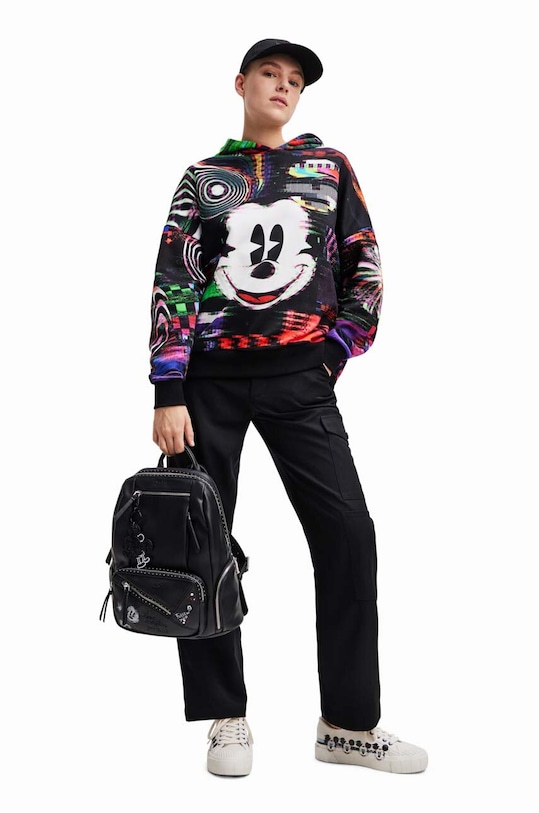 Desigual bluza bawełniana x Disney czarny 23WWSK11