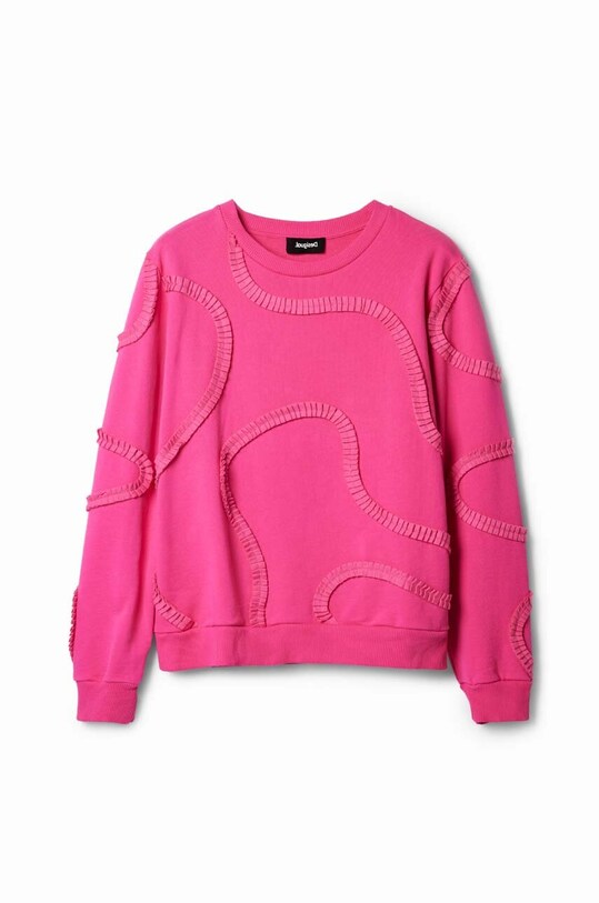 Бавовняна кофта Desigual 23WWSK19 рожевий