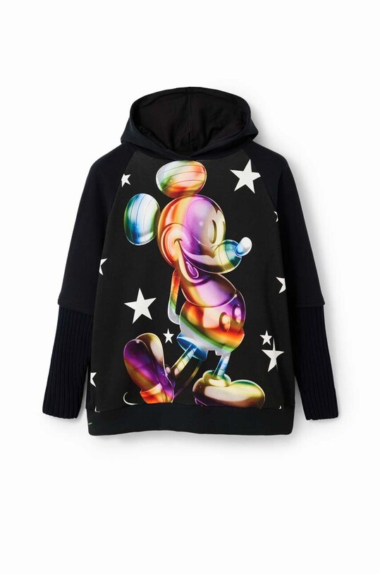 Desigual felpa in cotone x Disney 23WWSK48 nero