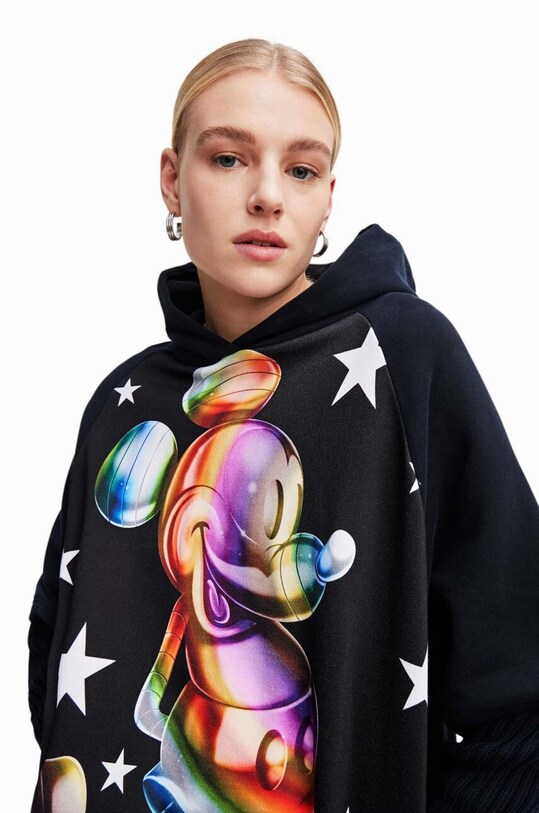 Abbigliamento Desigual felpa in cotone x Disney 23WWSK48 nero
