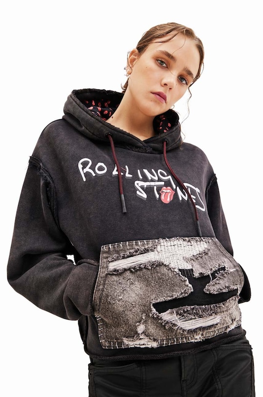 Odjeća Dukserica Desigual 23WWSK58 WOMAN KNIT SWEAT LONG SLEEVE 23WWSK58 crna