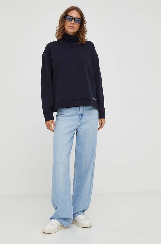 Marc O'Polo bluza bawełniana 308400154473 granatowy AW23