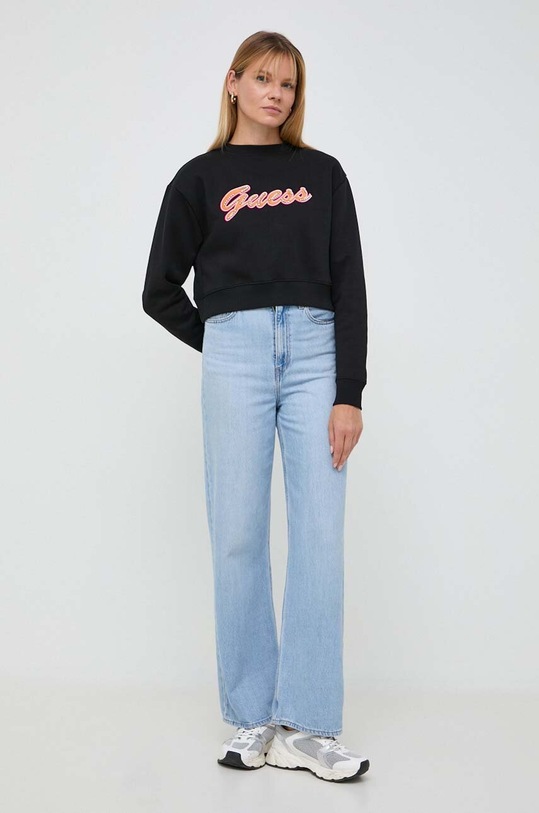 Guess bluza W3BQ13.KB681 czarny AW23