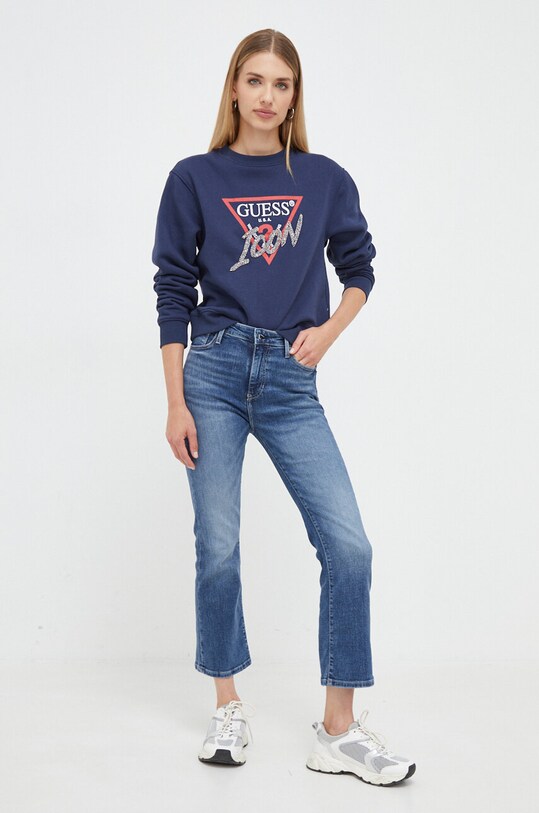 Guess bluza W3BQ14.KB681 granatowy AW23
