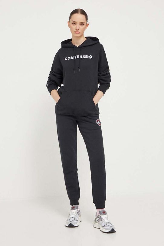 Ρούχα Μπλούζα Converse 10025690.A06 μαύρο
