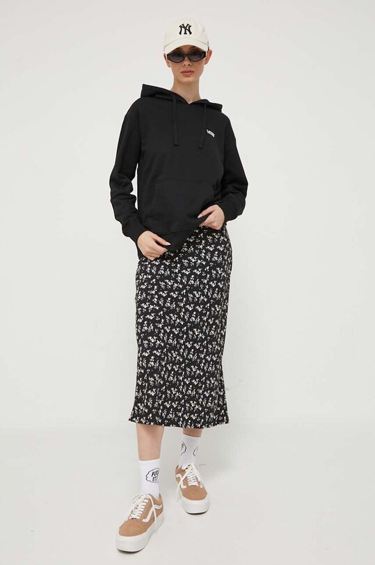 Bavlnená mikina Vans VN00046YBLK1 čierna AW23