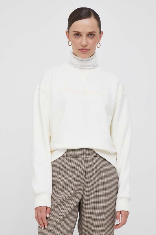 Pepe Jeans bluza imprimeu bej PL581256.808