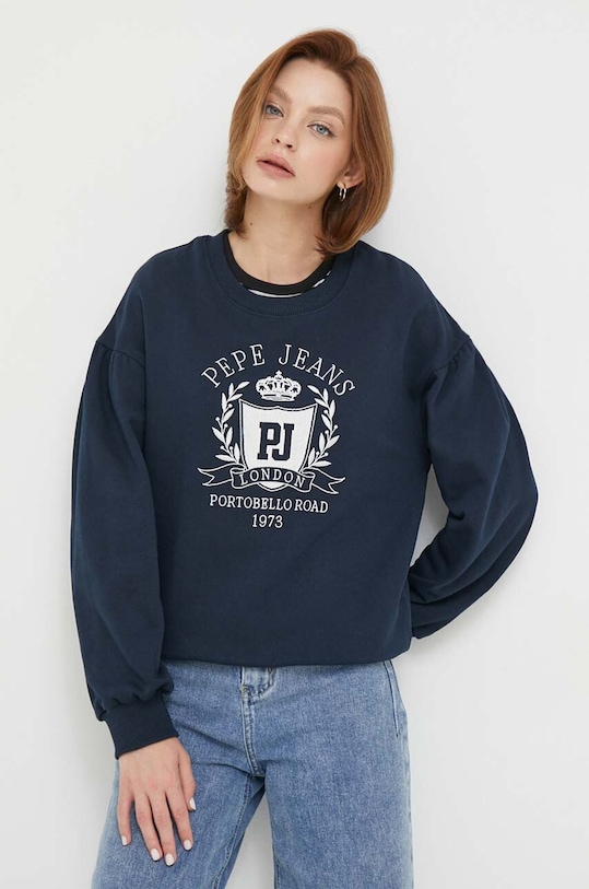Pepe Jeans bluza VANESA aplikacja granatowy PL581380.594