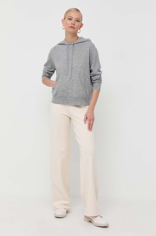 Μάλλινη μπλούζα Max Mara Leisure 2333660136600 γκρί AW23