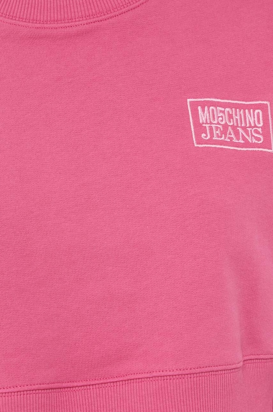Moschino Jeans pamut melegítőfelső 1714.8257 rózsaszín