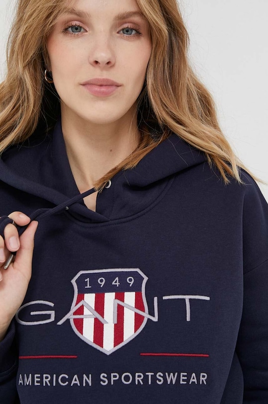 Mikina Gant s kapucňou tmavomodrá 4204567