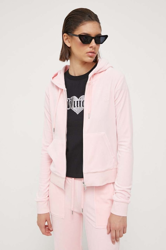 Mikina Juicy Couture Robertson s elastanom ružová JCAP176.121