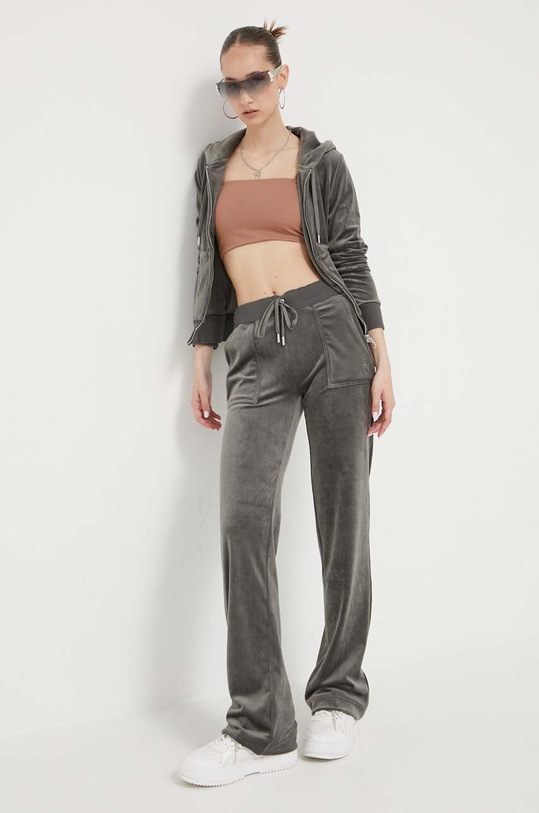 Juicy Couture bluza Robertson JCAP176EU.378 gri SS24