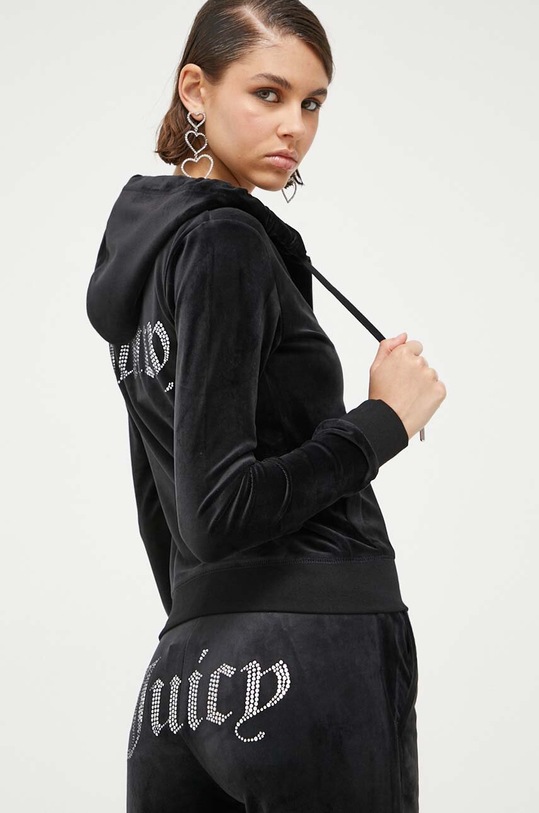 Juicy Couture bluza z elastanem czarny JCMAS223251.101
