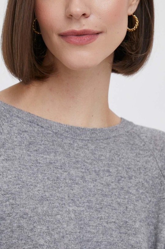 United Colors of Benetton gyapjúkeverék pulóver 1035D1P17.82P. szürke