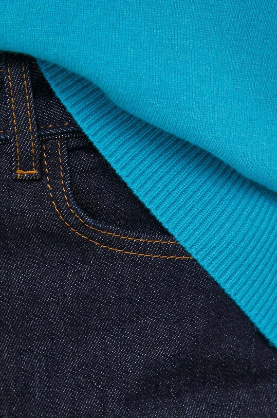 United Colors of Benetton sweter z domieszką wełny turkusowy 1035D1P17.68F
