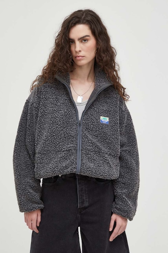 American Vintage bluza HOK16CH23 gri AW23