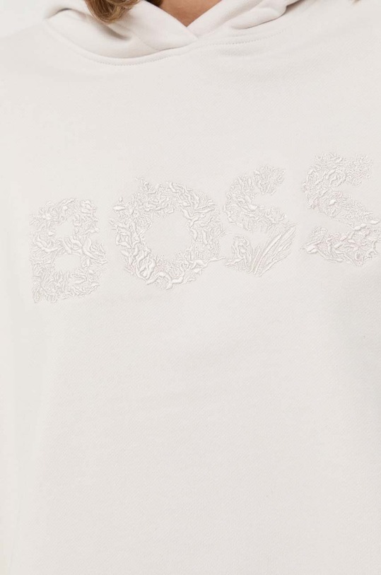 BOSS Orange bluza bawełniana BOSS ORANGE 50500947 beżowy
