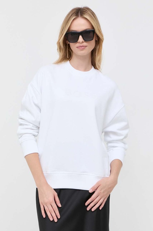 BOSS bluza aplikacja biały 50503008