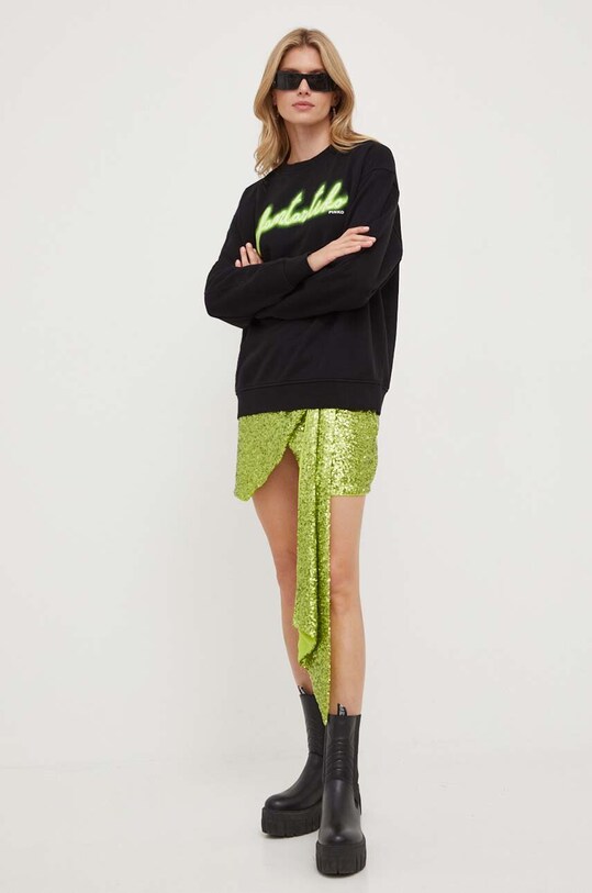 Бавовняна кофта Pinko 102602.A1B1 чорний AW23