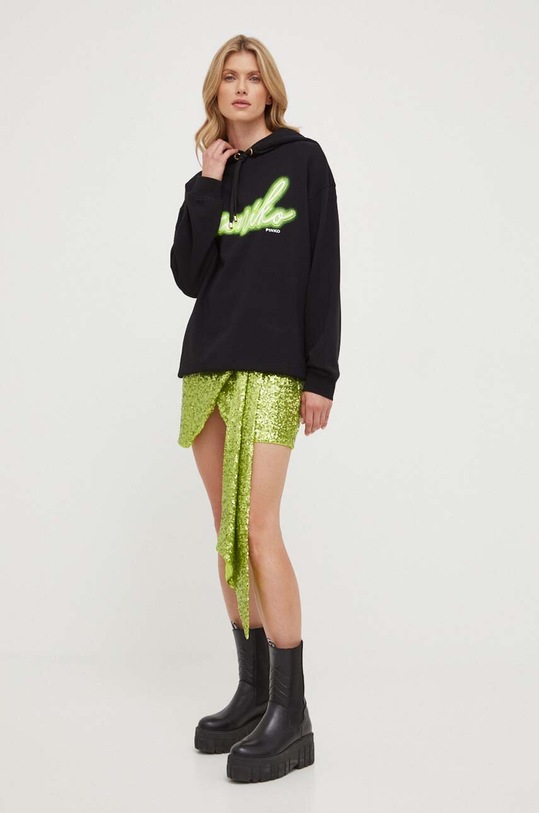 Pinko bluza bawełniana 101685.A1B0 czarny AW23