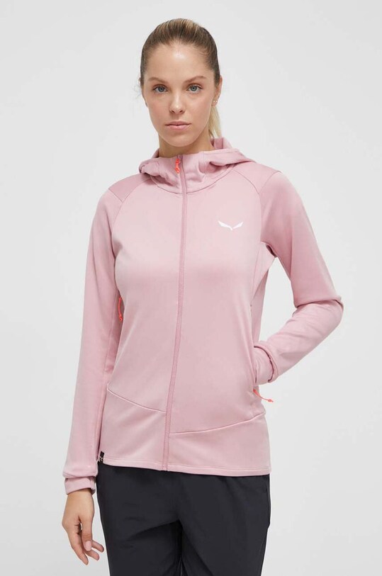 Salewa bluza sportowa Puez Polarlite z kapturem różowy 00.0000028522