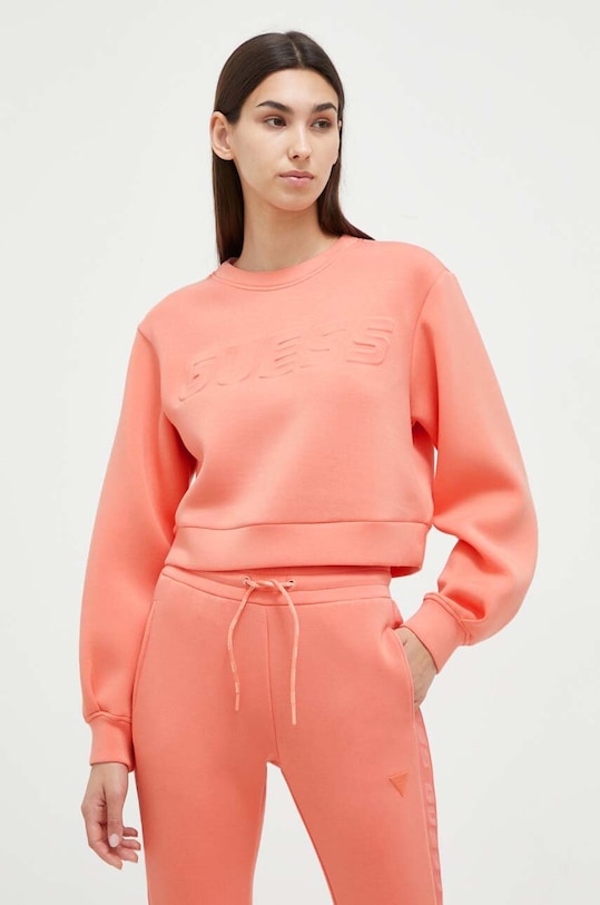 Mikina Guess CINDRA směs oranžová V3BQ15.K7UW2