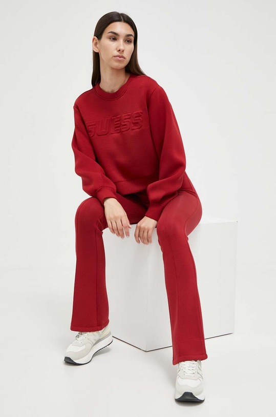Guess bluza V3BQ15.K7UW2 rosu SS24