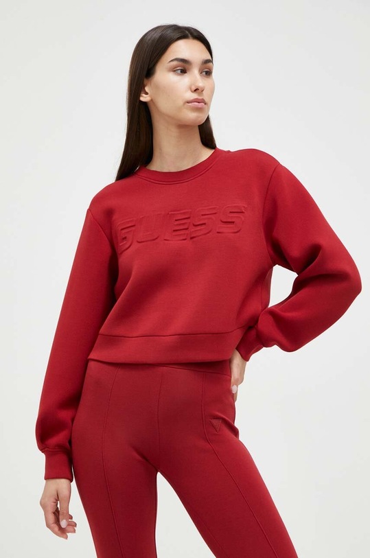 Guess bluza rosu V3BQ15.K7UW2