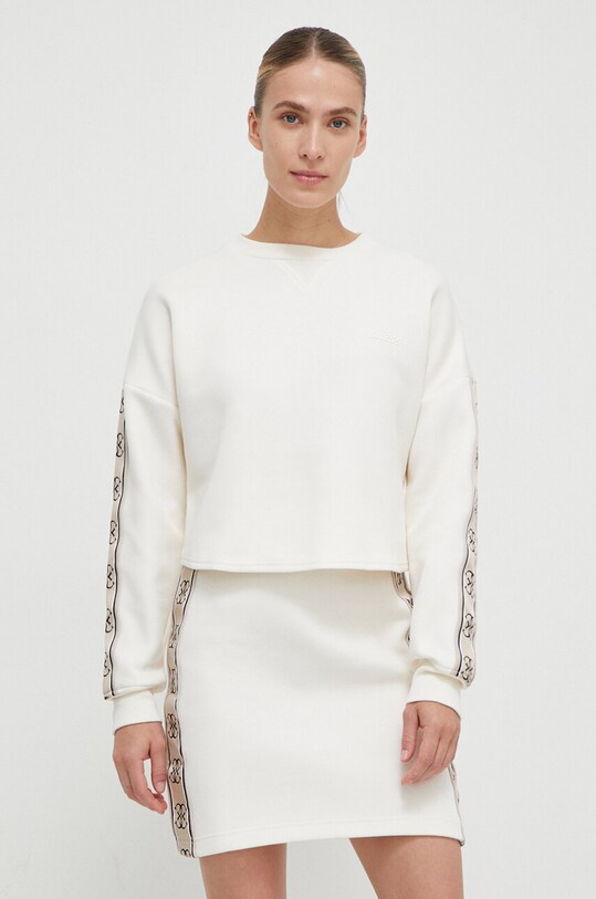 Guess bluza imprimeu bej V3BQ16.KB3P2