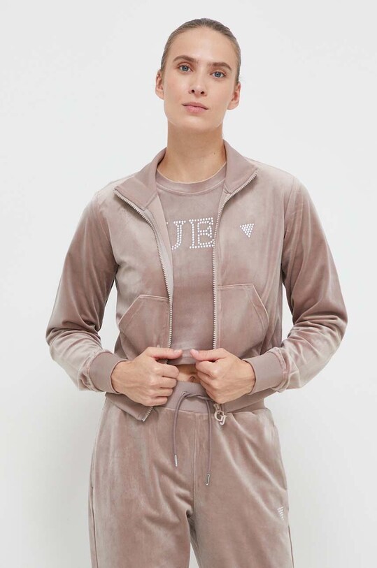 Кофта Guess без капюшона рожевий V3BQ22.KBXI2