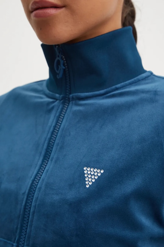 Mikina Guess V3BQ22.KBXI2 tyrkysová