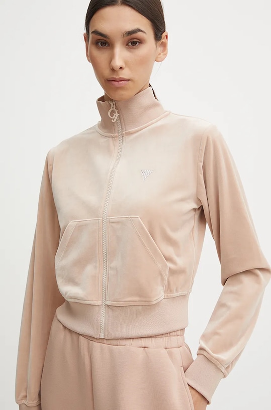 Mikina Guess hnědá V3BQ22.KBXI2