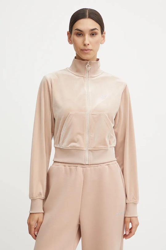 Mikina Guess hnědá V3BQ22.KBXI2