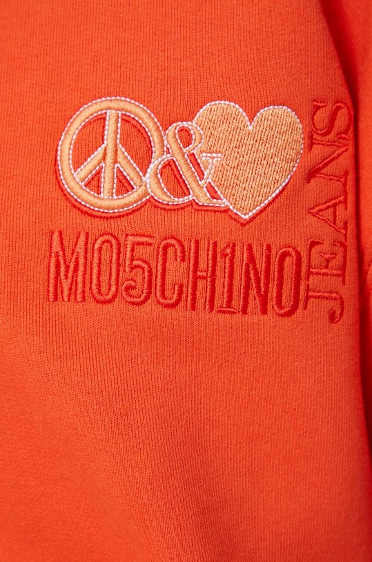 Βαμβακερή μπλούζα Moschino Jeans 1717.8757 πορτοκαλί