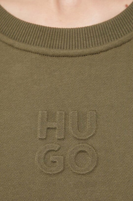Bavlnená mikina HUGO 50500459 zelená