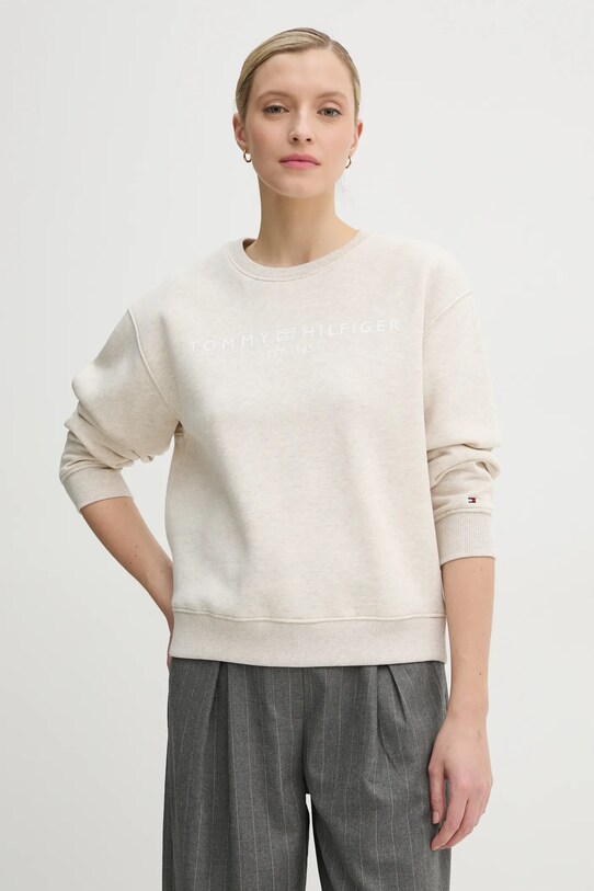 Tommy Hilfiger bluza beżowy WW0WW39791