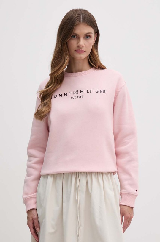 Tommy Hilfiger bluza pozostałe różowy WW0WW39791