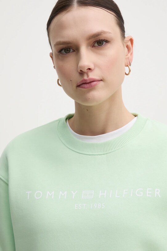 Tommy Hilfiger bluză verde WW0WW39791