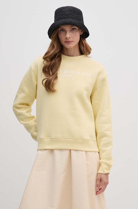 Tommy Hilfiger bluză print galben WW0WW39791