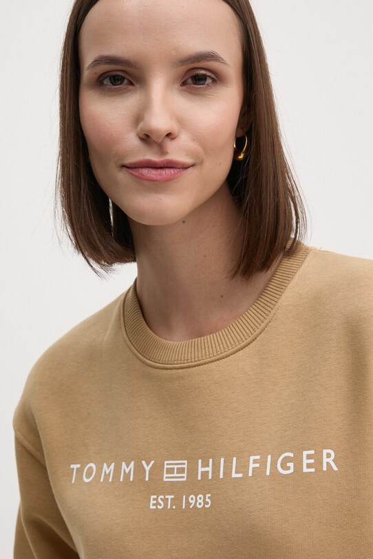 Tommy Hilfiger bluza beżowy WW0WW39791